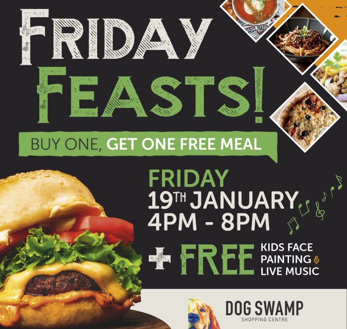 Friday Feast Dog Swamp Social Tile 1080x1080px